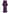 Plum Purple Embroidered Linen Maxi Dress – Balloon Sleeves