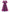 Plum Purple Embroidered Linen Dress | ZALXNDRA