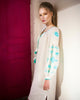 White Embroidered Linen Dress – Balloon Sleeves || ZALXNDRA