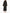 Black Embroidered Linen Maxi Dress || ZALXNDRA