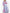 Dark Powder Blue Embroidered Linen Long Dress – Balloon Sleeves