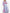 Dark Powder Blue Embroidered Linen Long Dress – Balloon Sleeves