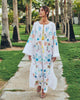 White Embroidered Linen Maxi Dress | ZALXNDRA