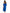 Royal Blue Embroidered Linen Dress | ZALXNDRA