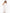 Robe longue en lin blanc brodé | ZALXNDRA