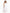 White Embroidered Linen Long Dress || ZALXNDRA