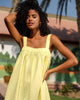 Light Yellow Linen Mini Dress | ZALXNDRA