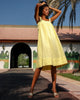 Light Yellow Linen Mini Dress | ZALXNDRA