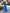 Royal Blue Embroidered Linen Maxi Dress – Balloon Sleeves