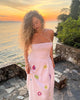 White Embroidered Linen Dress || ZALXNDRA