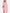 Light Pink Embroidered Linen Maxi Dress – Balloon Sleeves