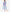 Powder Blue Embroidered Linen Maxi Dress – Balloon Sleeves