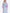 Powder Blue Embroidered Linen Maxi Dress – Balloon Sleeves