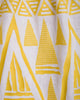 Robe longue blanche en lin brodé – Manches ballon | ZALXNDRA