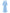Robe longue en lin brodé bleu bébé – Manches ballon