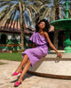 Purple Linen Dress | ZALXNDRA