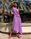 Purple Linen Dress | ZALXNDRA