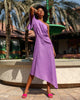 Purple Linen Dress | ZALXNDRA